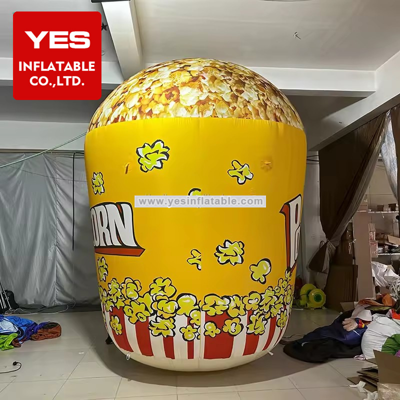 Movie theater inflatable decorative inflatable popcorn inflatable popcorn bucket for   Shopping mall advertising