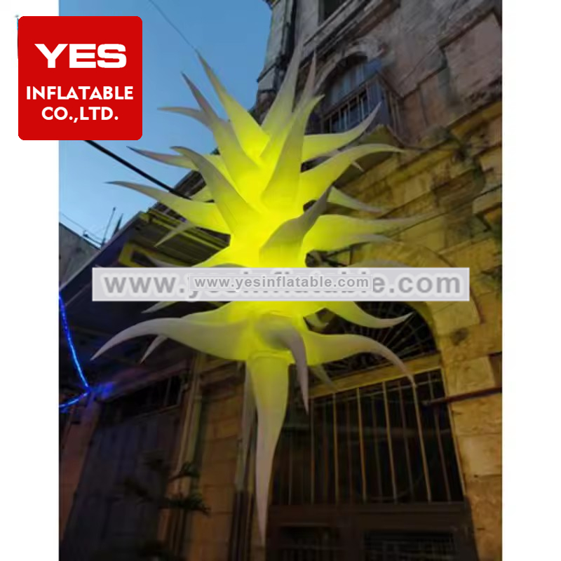 Outdoor Yard Lawn Christmas New Year Wedding Stage Decoration Color Changing LED Light Inflatable Stars