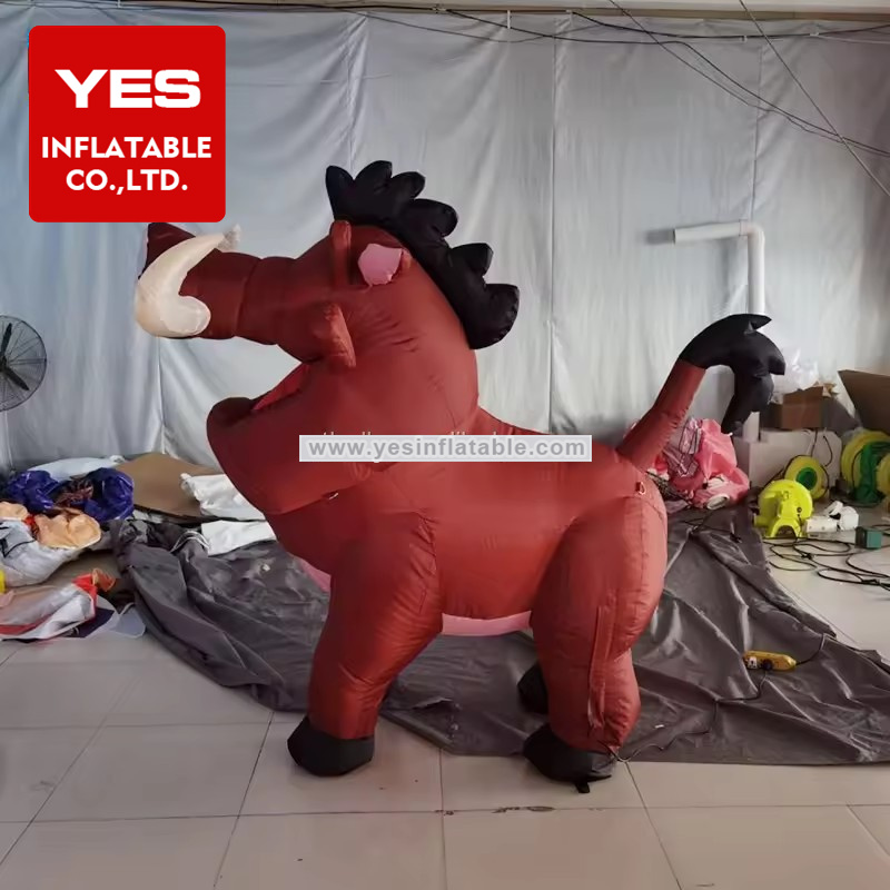 Customized Inflatable Boar Animal Model Giant Inflatable Cartoon Pig