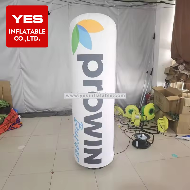 Customized Huge Promotional Inflatable Tube Large Lighting Inflatable Pillar For Marketing