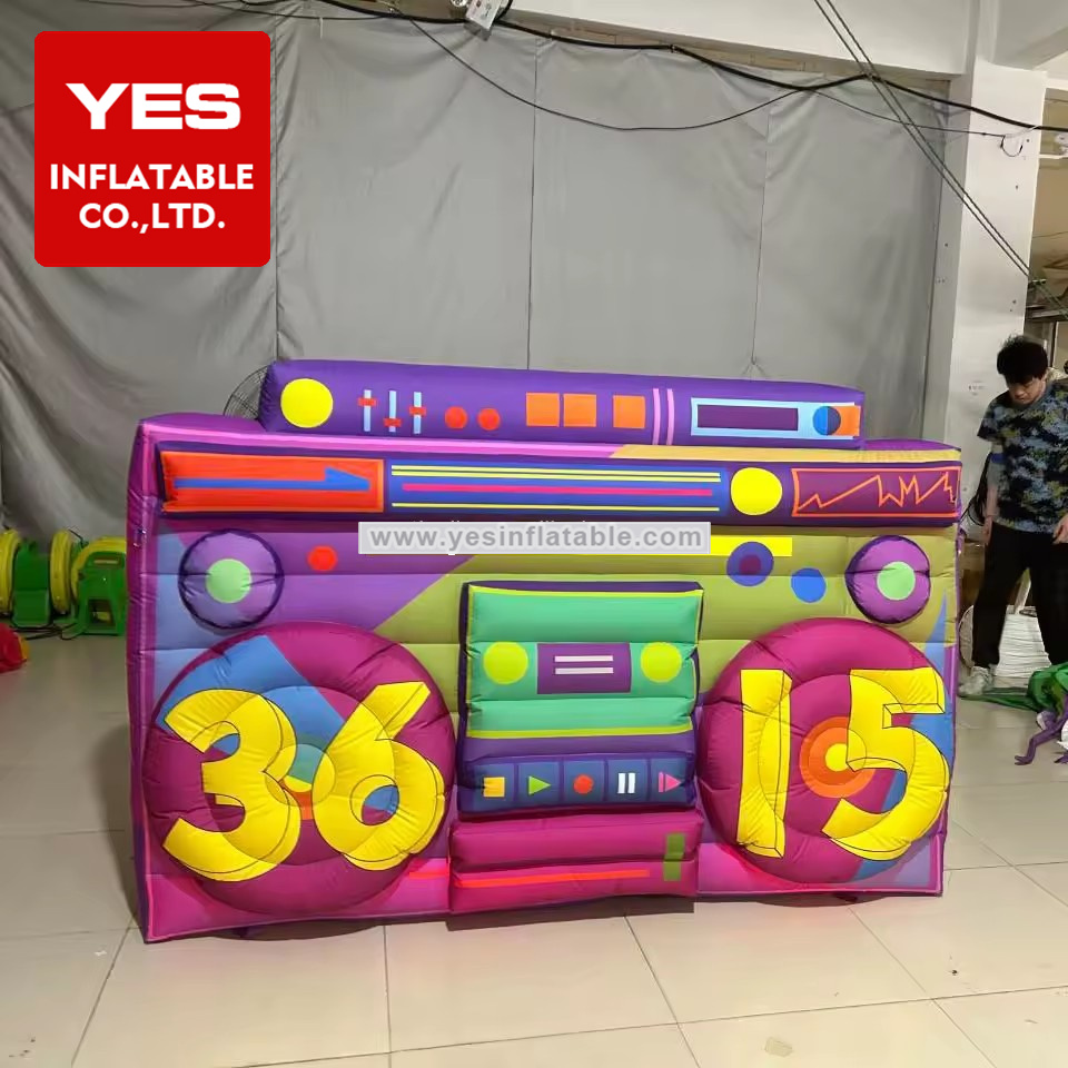 Custom Inflatable Home Appliances Model Inflatable Led Radio