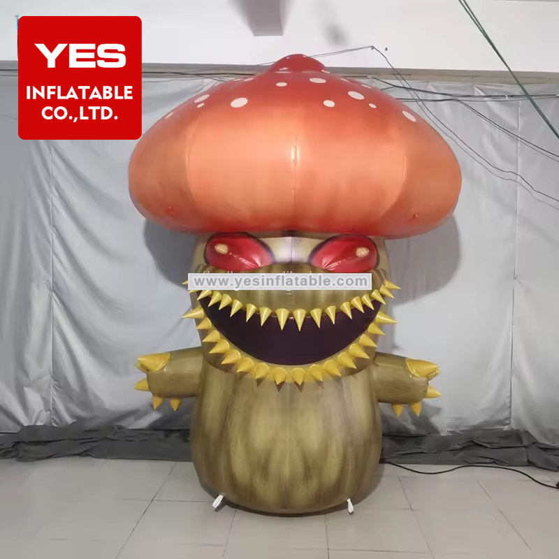 Halloween Inflatable Decoration Scary Inflatable Mushroom Cartoon For Stage Decoration