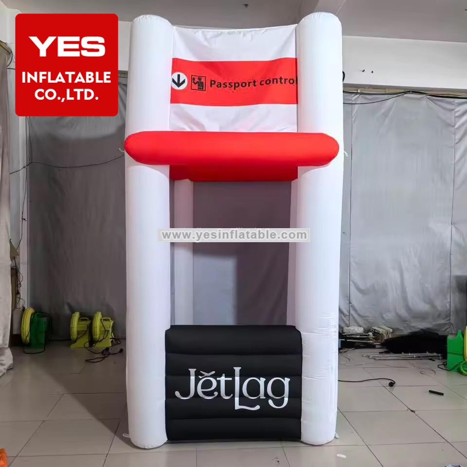 New Design Airport Passport Control Inflatable Counter Inflatable Advertising Model