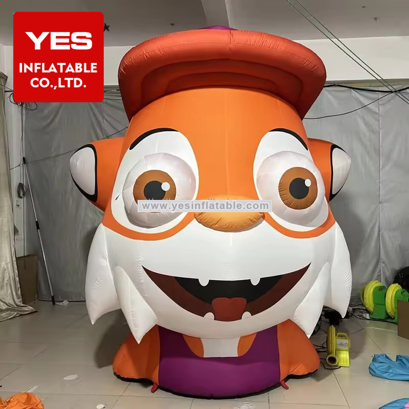 advertising cartoon mascot big head giant inflatable fox