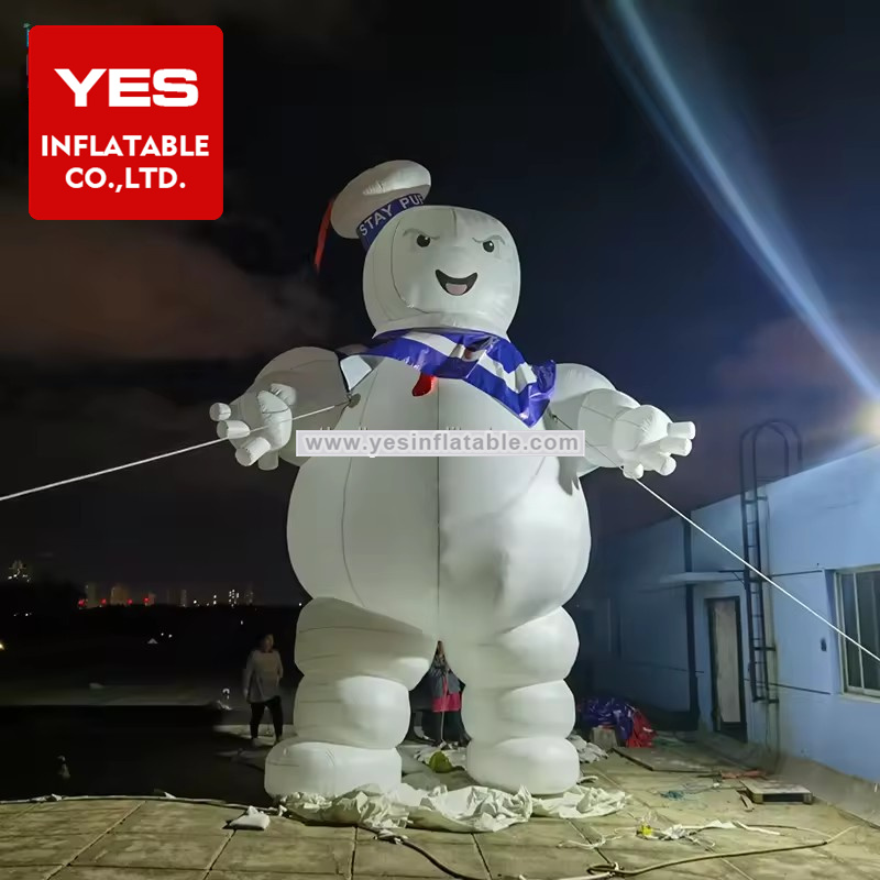 Custom Inflatable Cartoon Charater Mascot Inflatable Marshmallow Man For Outdoor Advertising