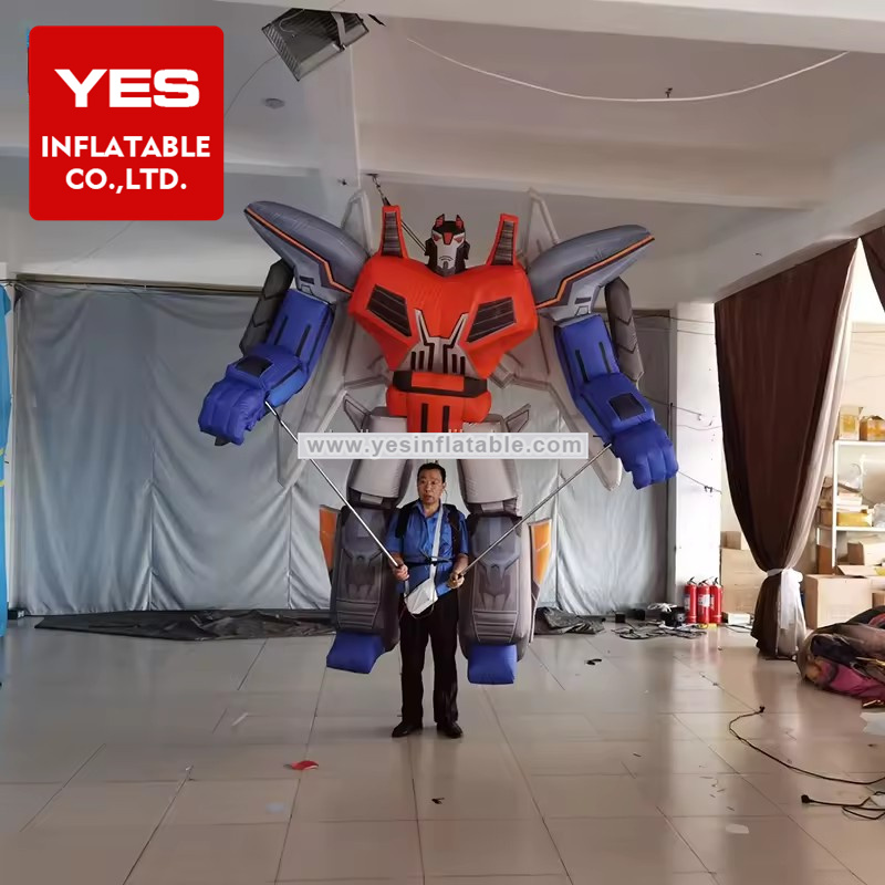 Custom inflatable cartoon character puppet costume robot balloon