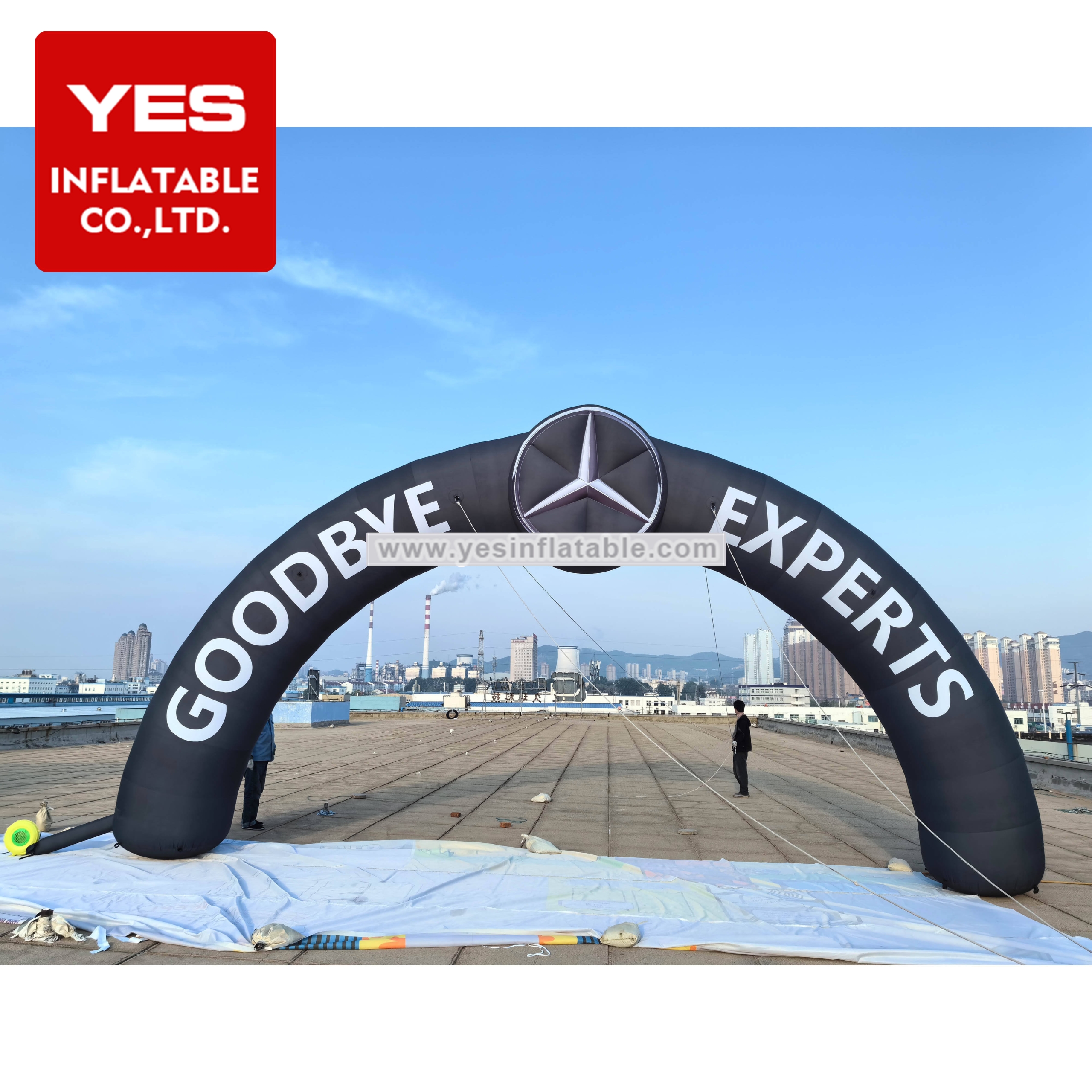 Customized Brand Inflatable Arch Black Inflatable Advertising Arch