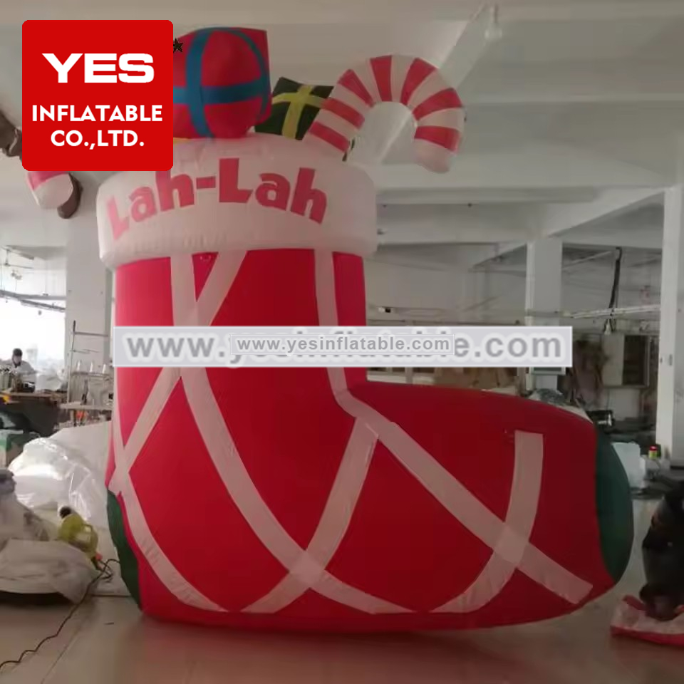 2m blowup large outdoor decoration giant inflatable christmas sock