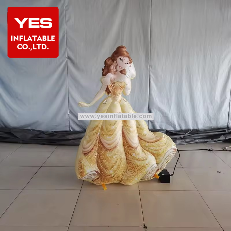 Custom Giant Inflatable Advertising Princess Inflatable Cartoon Girl