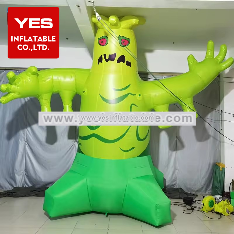 Customized Inflatable Green Ghost Monster For Halloween Party Decoration