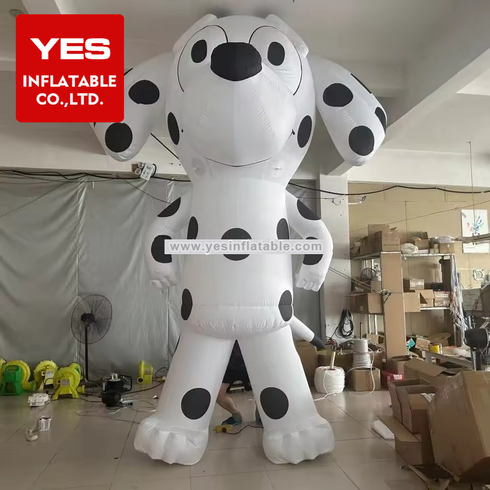 Custom Giant Inflatable Cartoon Animal Model Blow Up Dog Inflatable Spotted Dog