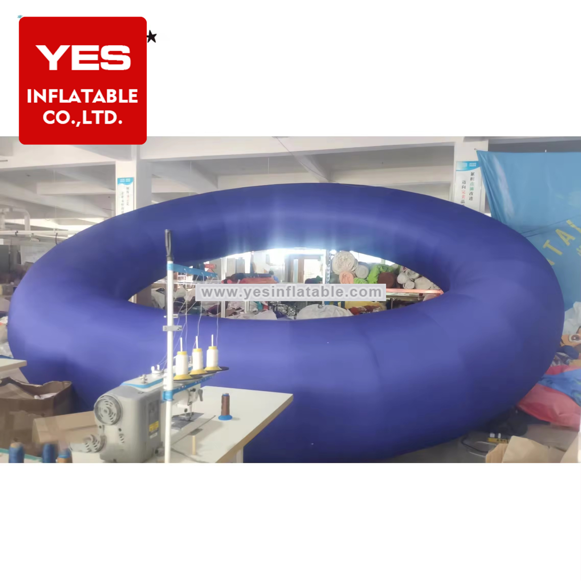 outdoor music festival inflatable props large decorative elements circular ring circo   inflable