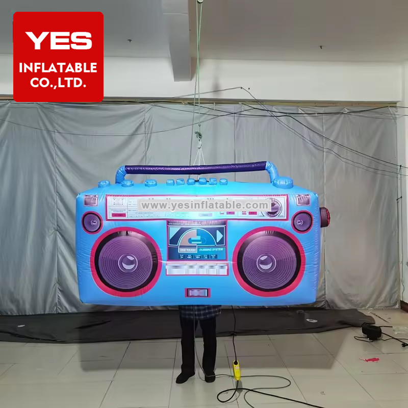 Customized Inflatable Advertising Model Inflatable Radio With Led Light