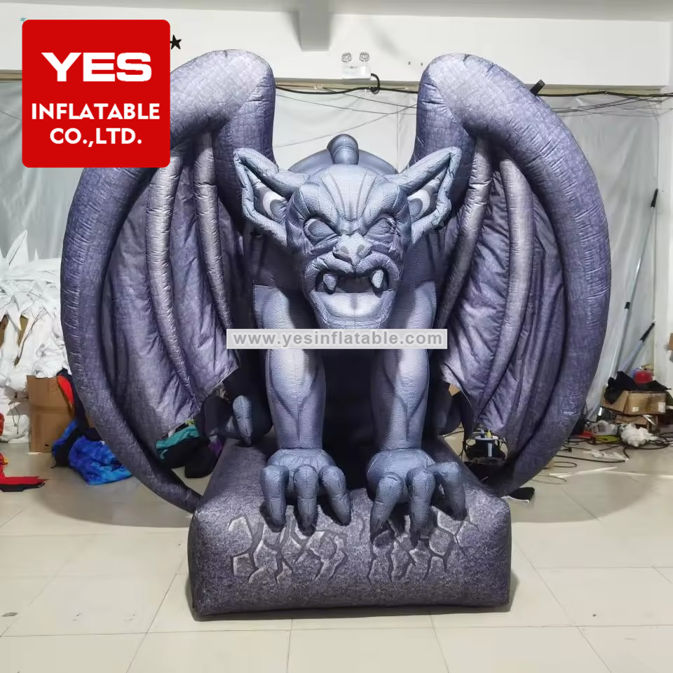 Halloween Monster Inflatable Decorations Scary Demon Blow Up Yard Decoration Inflatable Demon