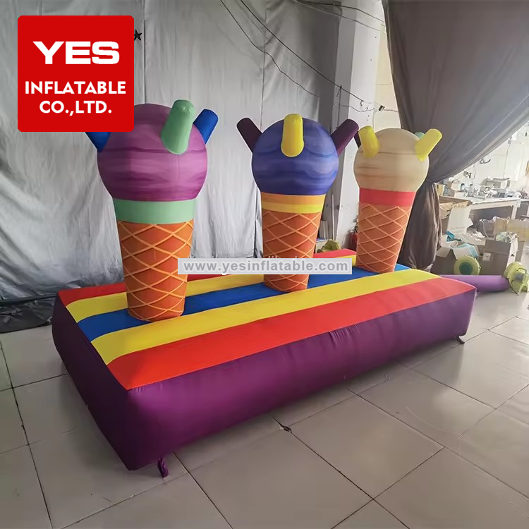 Inflatable marketing decorations high quality inflatable ice cream sign