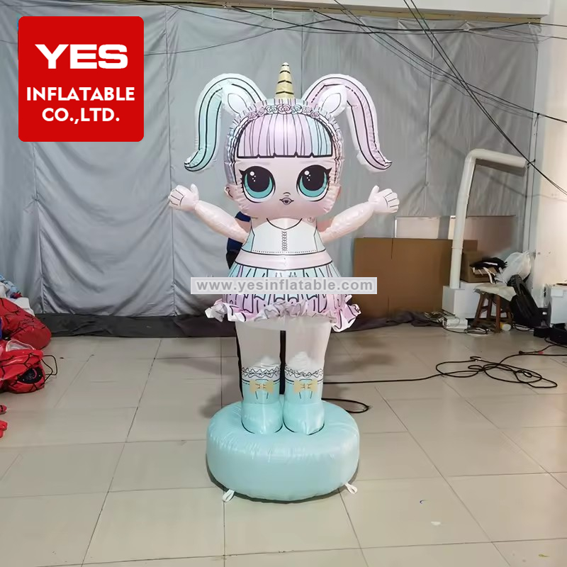 Customizable Inflatable Cartoon Girl Character Model Birthday Party Decoration Inflatable Girl