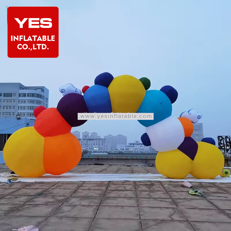 Wholesale Digital Printing Inflatable Rainbow Balloon Arch For Event