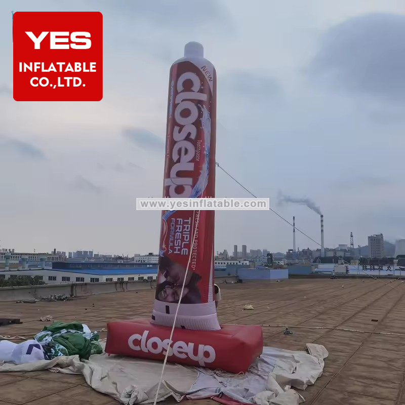 Giant inflatable toothpaste tube model with custom logo for events promotion