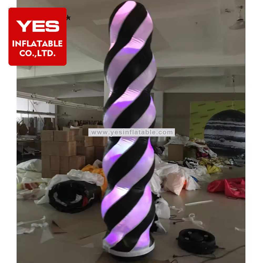 music festival theme park lighting pillars decoration inflatable lamp post advertising sign