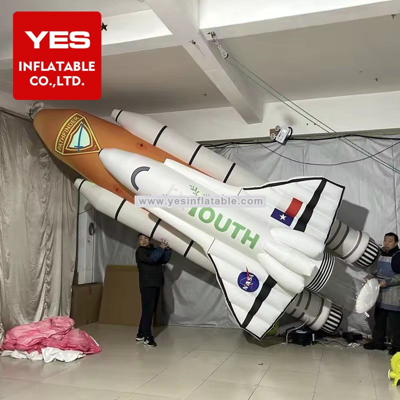 Space Event Inflatable Military Rocket Decoration Inflatable Shuttle