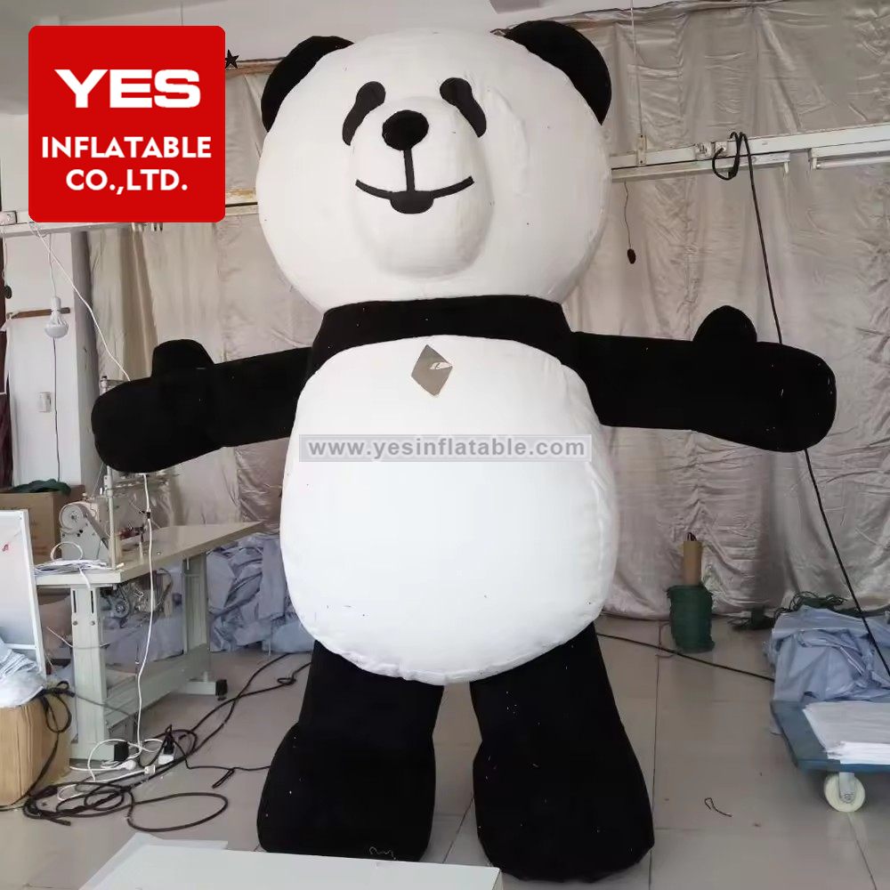 Chinese Inflatable Mascot Performance Costumes Walking Inflatable Pandas Costume For Sale