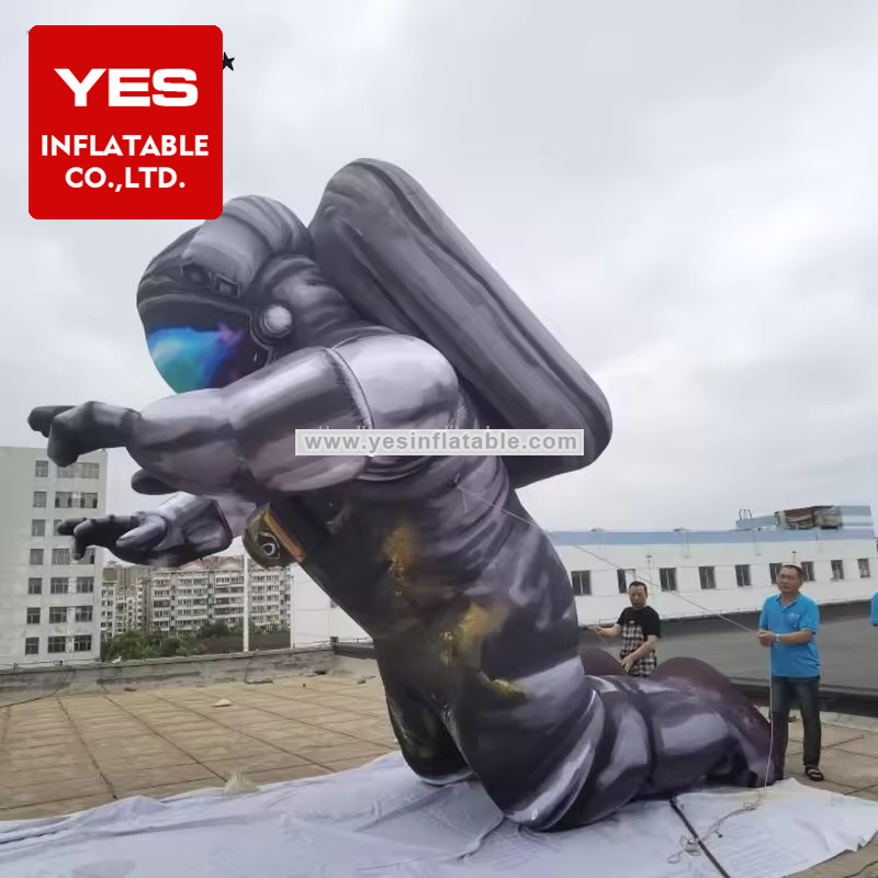 Outdoor Promotion Customized Giant Lighting Inflatable Astronaut For Advertising