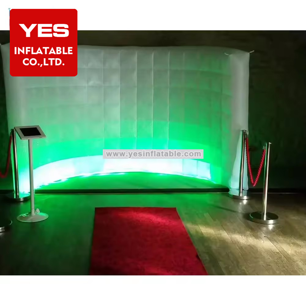 OEM LED Light Air Inflatable Square Tent,Inflatable Photo Booth 360 Backdrop