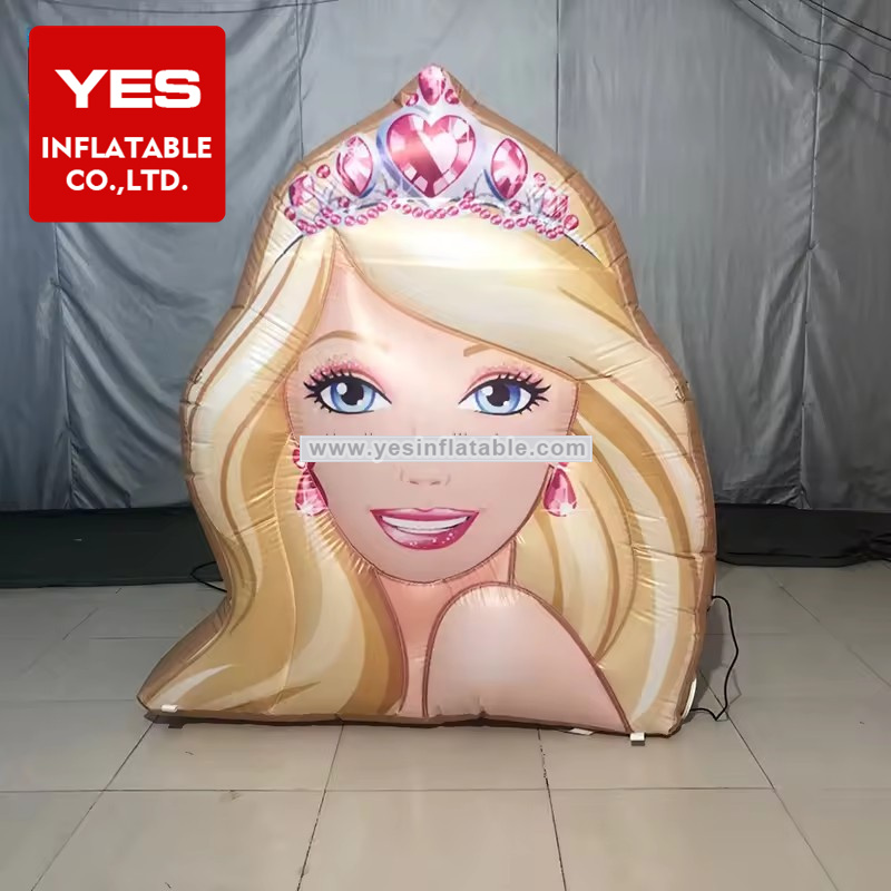 OEM advertising inflatable cartoon model giant inflatable girl doll