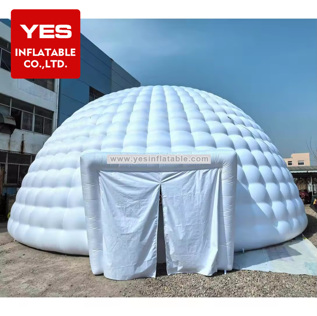 Customizsed Inflatable Camping Tent Giant White Inflatable Dome Tent