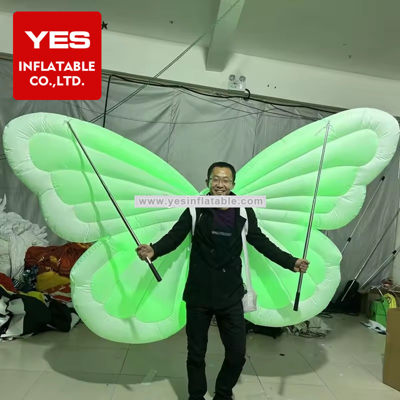 Led Light Inflatable Butterfly Wing Street Parade Costume Inflatable Butterfly Costume