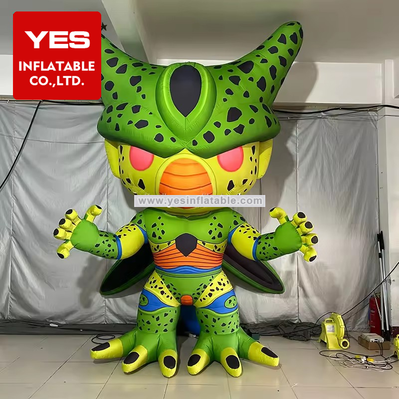 Customized Inflatable Cartoon Charater Image Green Inflatable Monster