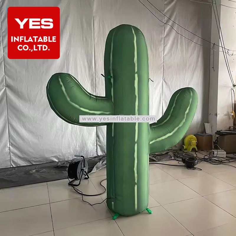 Club Party Decorative Lighting Outdoors Park Decorative Inflatable Plant Inflatable Cactus