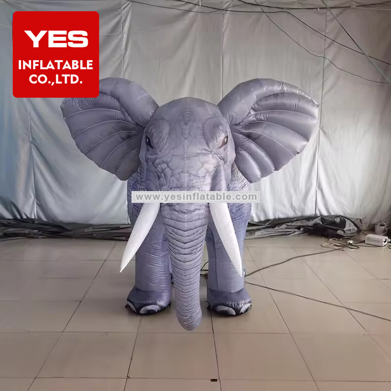 Light Inflatable Elephant Cartoon Balloon Customized Inflatable Cartoon Elephant