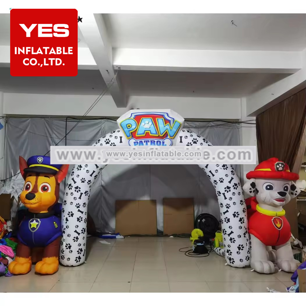 Best Quality Inflatable Spotted Dog Arch Custom Zoo Entrance Arch Yard Decorations Inflatable Dog Arch