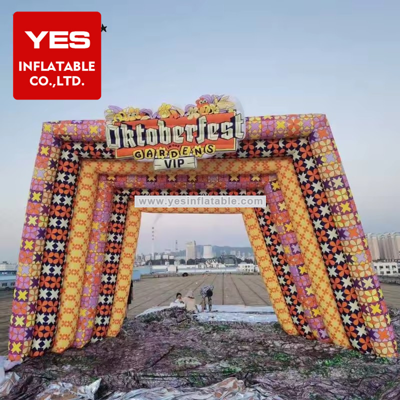 Customized Huge Mall Inflatable Arch Inflatable Gate Blow Up Archway For Festival   Decoration