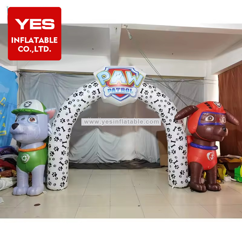 Factory Price Outdoor Access Inflatable Animal Arch Inflatable Fleck Dog Arch