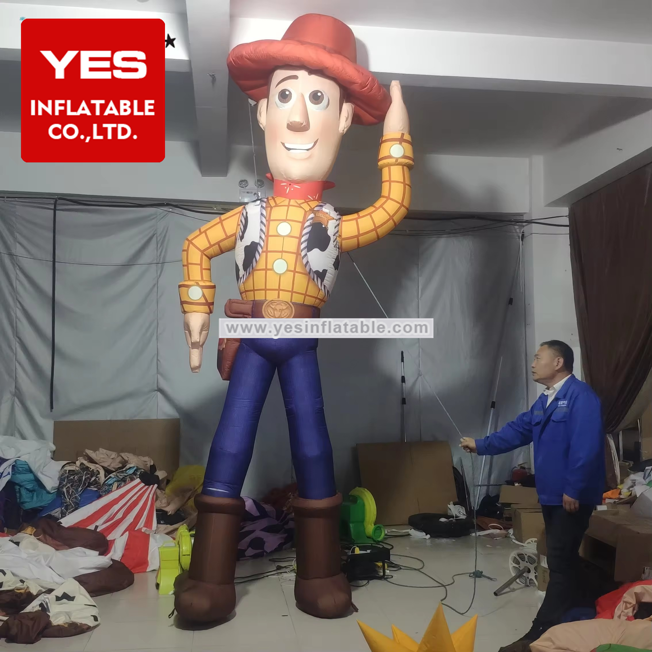 Custom Inflatable Cartoon Character Model Inflatable Boy Inflatable Cowboy