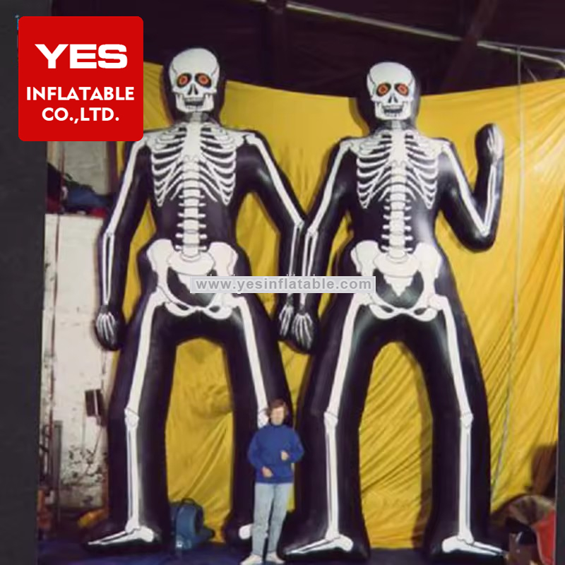 halloween prop inflatable giant skeleton decoration