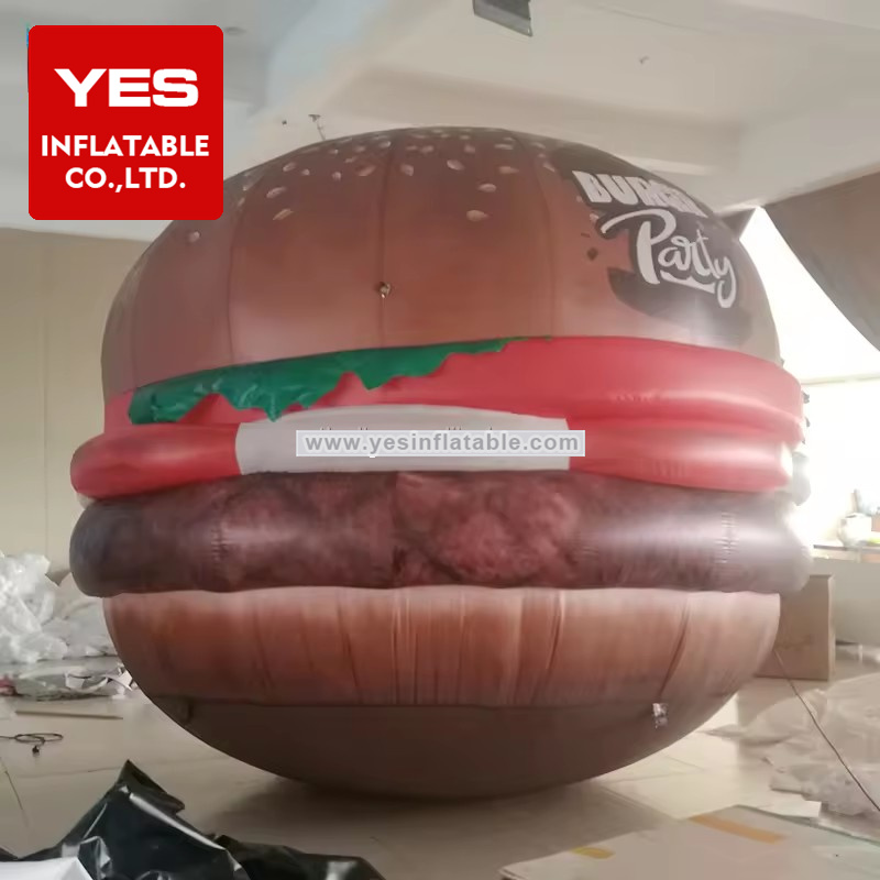 commercial inflatable promotional food hamburger giant inflatable fast food advertising