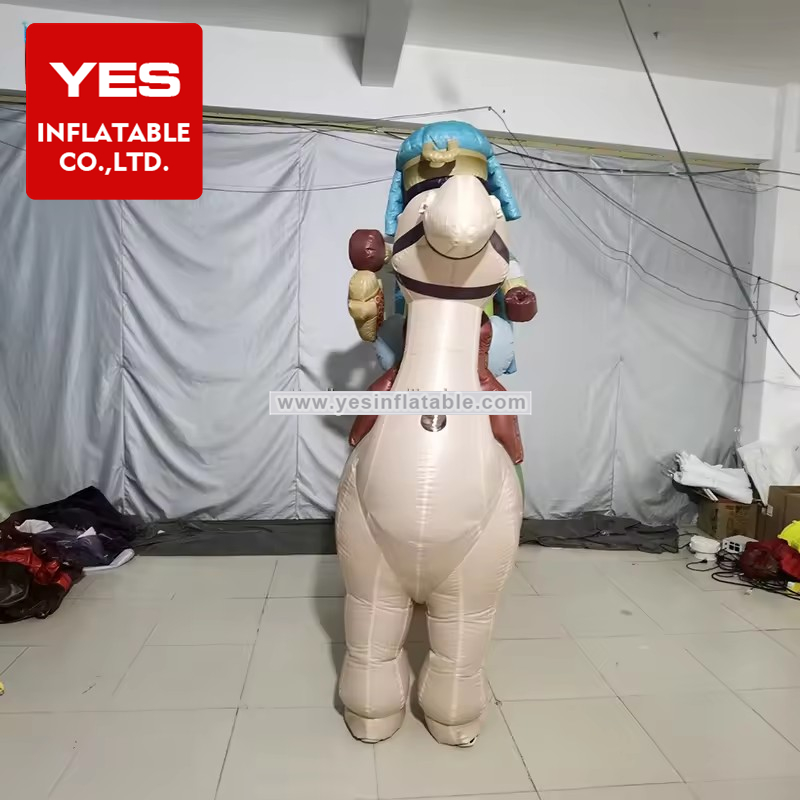 Giant Inflatable Cartoon Charater Model Thanksgiving Carnival Parade Inflatable Equestrian Prince Costume