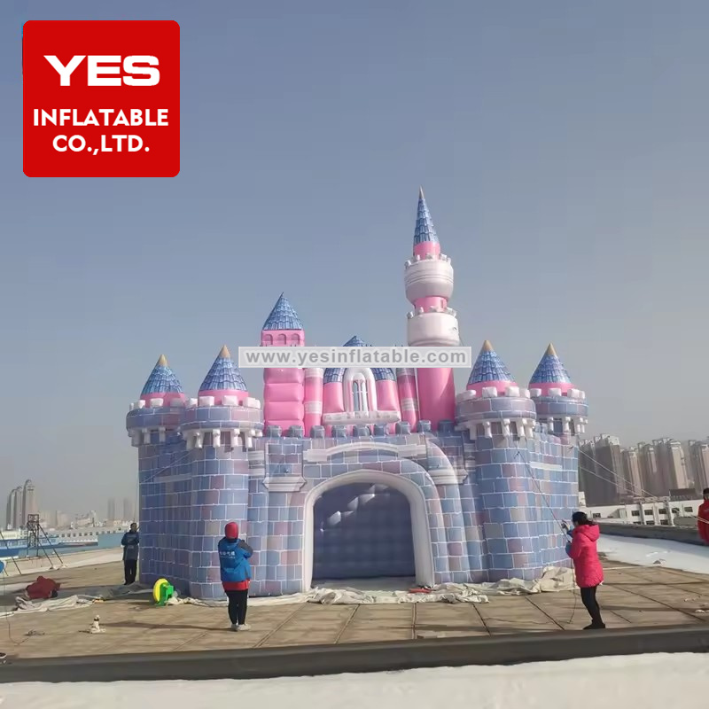 Personalized Giant Inflatable Castle Blow Up Stage Decoration