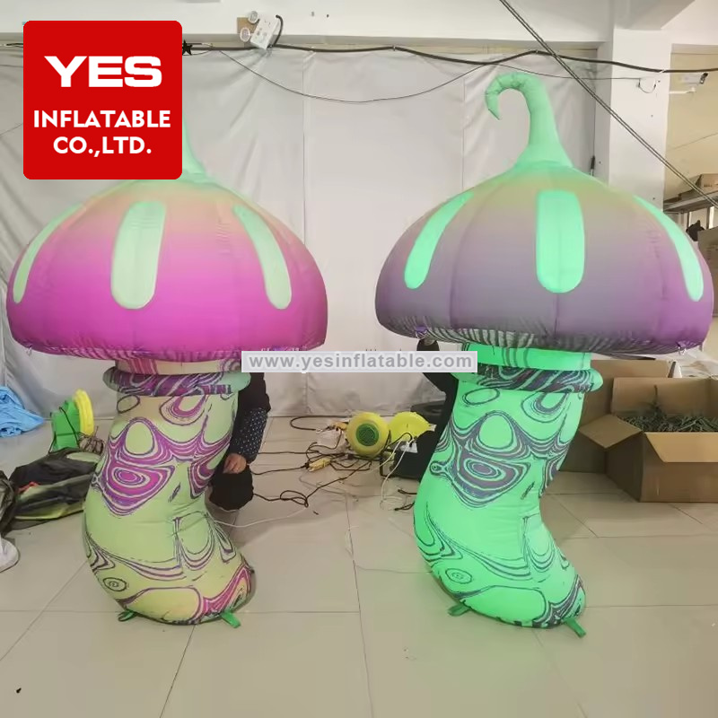 Giant Inflatable Mushroom Led Light For Advertising Decoration