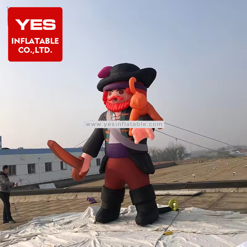 High Quality Inflatable Macsot Cartoon Inflatable Pirate Captain Theme Party Event