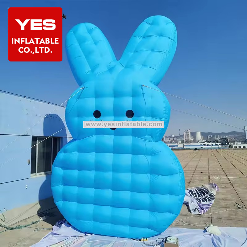 Custom Inflatable Easter Decoration Inflatable Bunny Blue Inflatable Rabbit