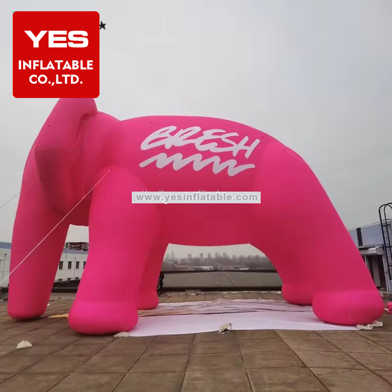 Holiday Decoration Advertising Large Pink Inflatable Elephant Inflatable Animal