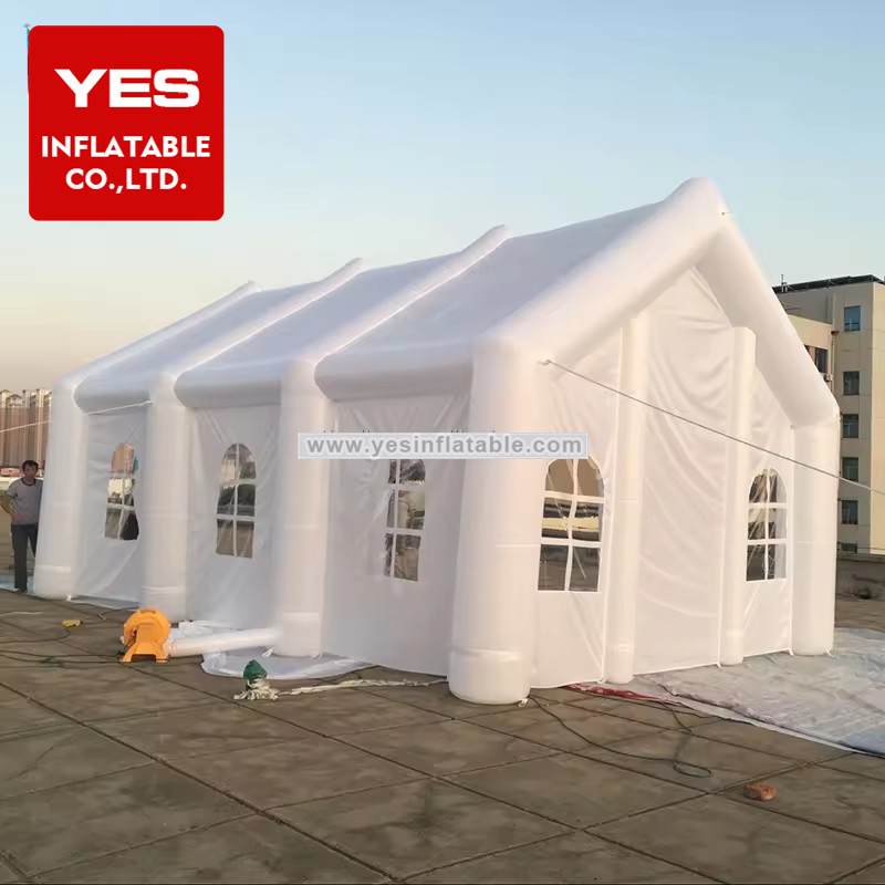 outdoor wedding or party large white house shape inflatable tent