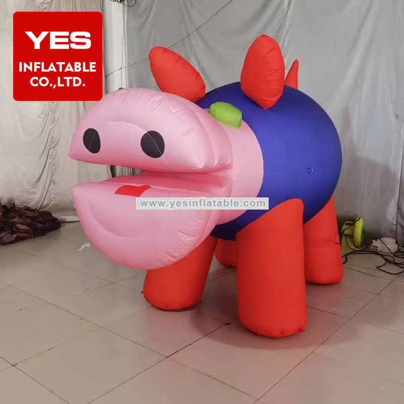 Commerce bank advertising pig mascot pink inflatable piggy bank