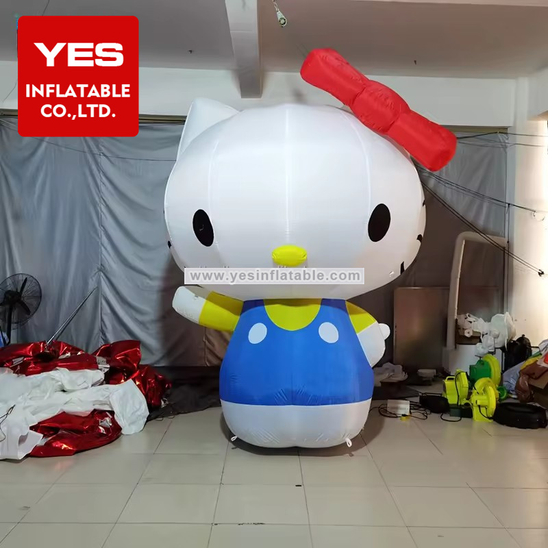 Best Selling inflatable cartoon hello kitty cat for decorate