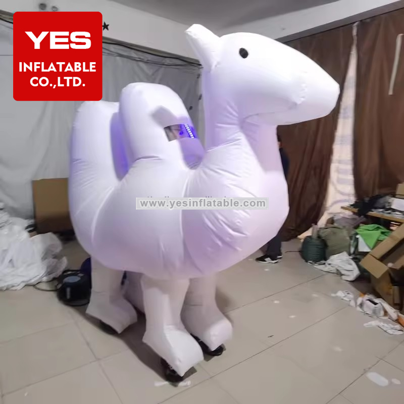 Custom Inflatable Animal Costume Parade Walking Inflatable Camel Costume With Led Light