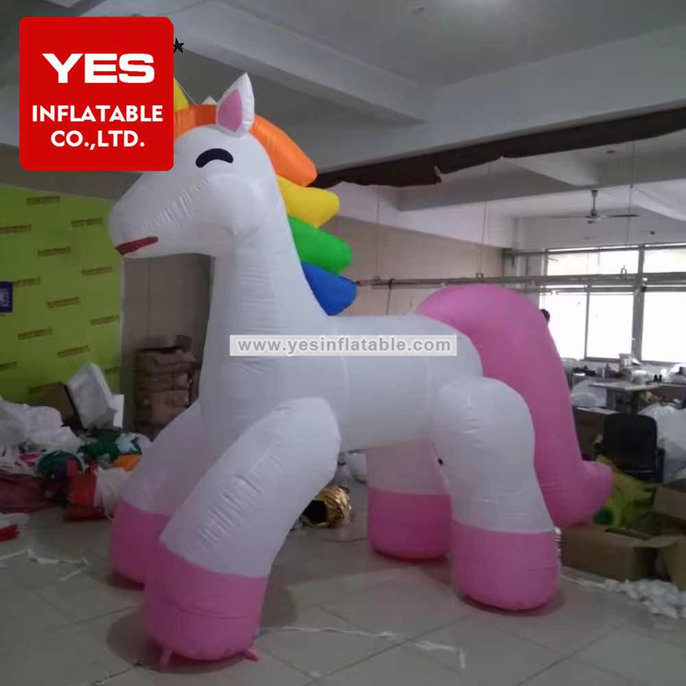 Cute unicorn mascot inflatable parade float decorations